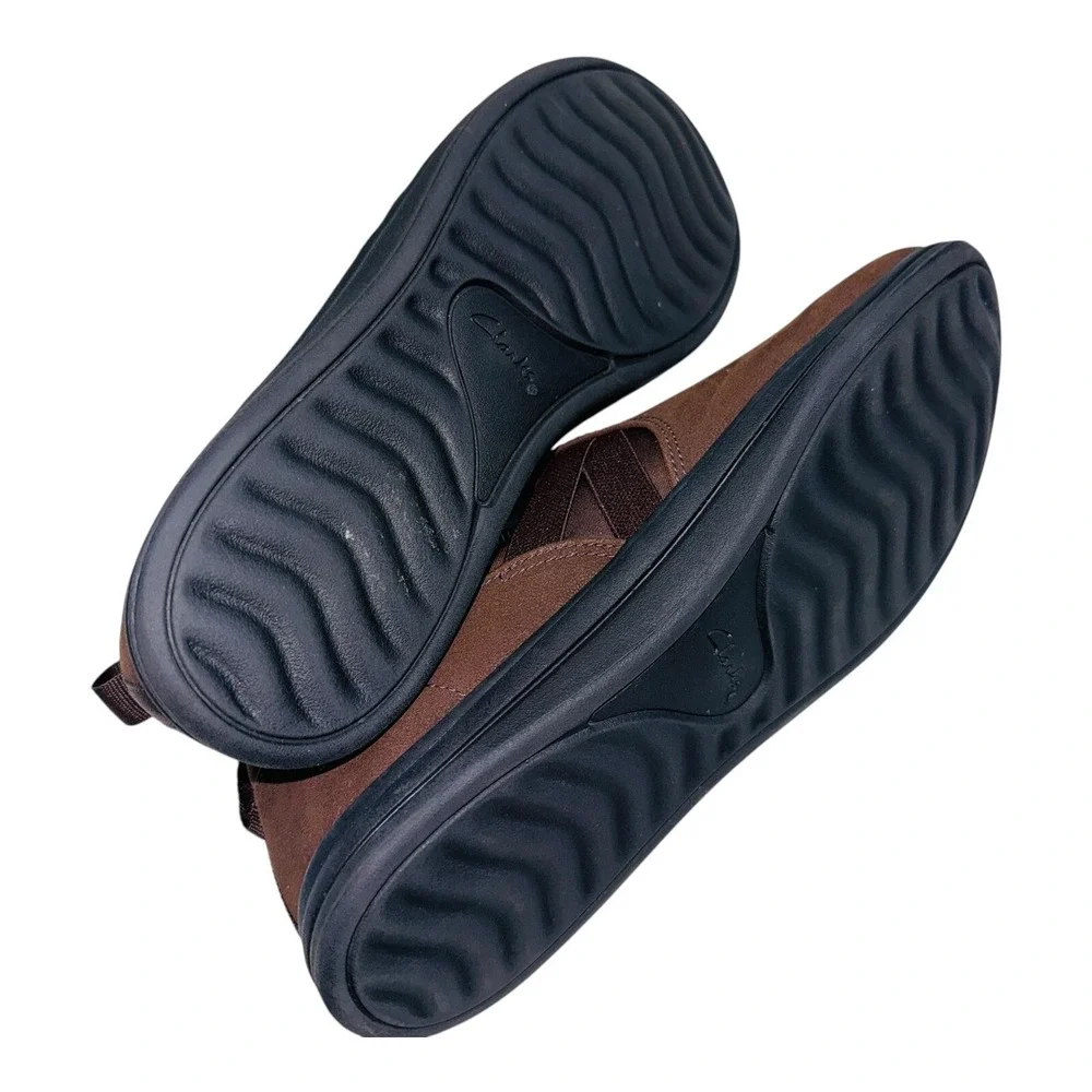 Clarks Cloudsteppers Breeze Bali Women's Size 8 Shoes Brown Slip On Sneakers